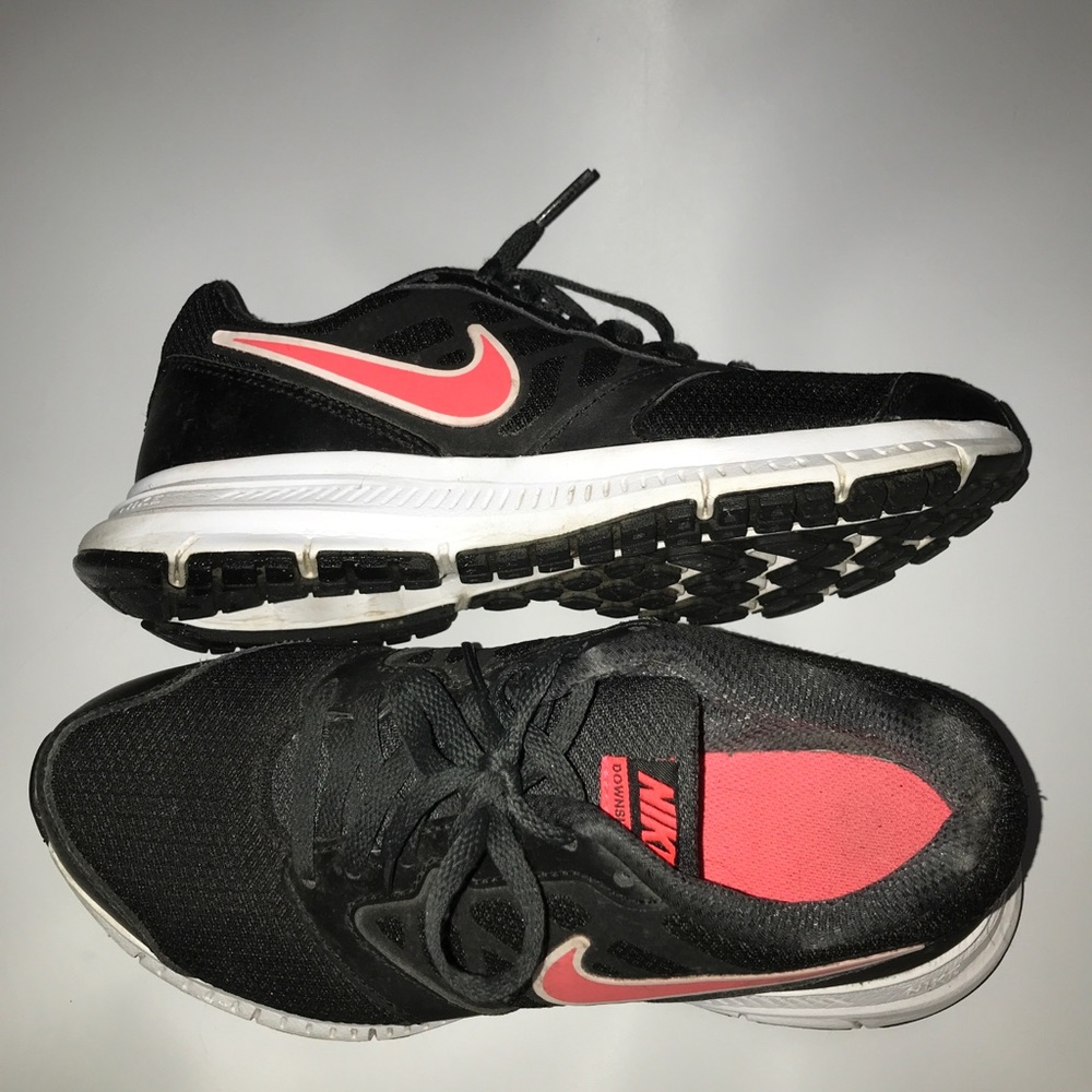 Nike Women's Downshifter 6 Running Shoes Sneakers 684765-002 Black/Pink Size 6